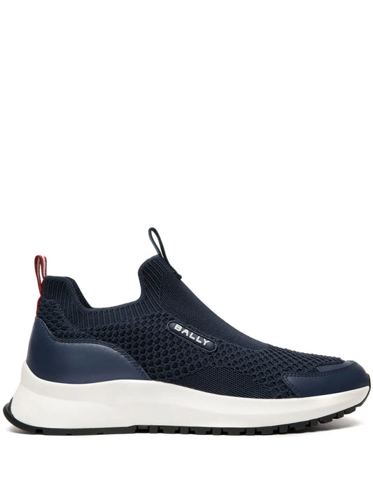 Bally Logo-Appliqu Mesh-Panelling Sneakers