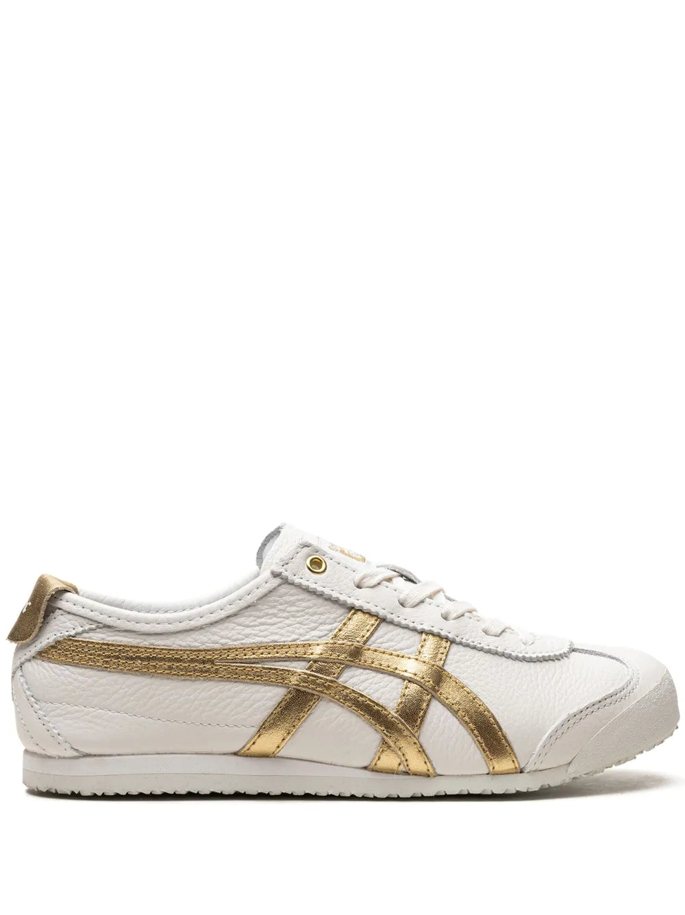 Onitsuka Tiger Mexico 66?White/Gold Sneakers