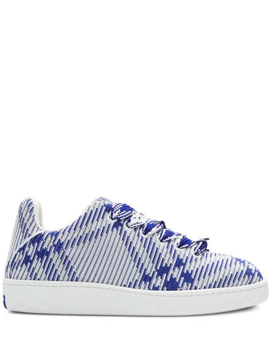 Burberry Box Checked Leather Sneakers
