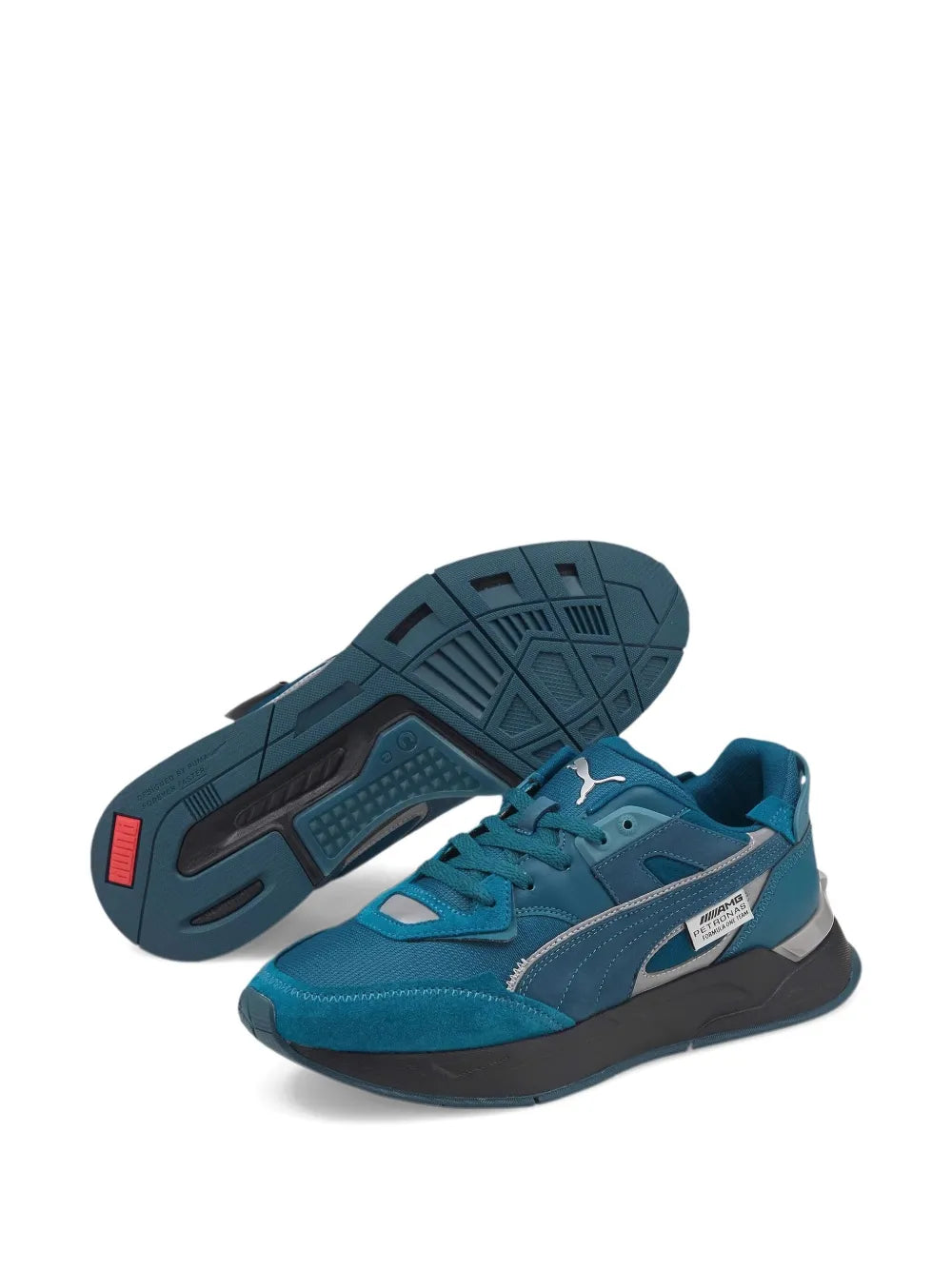 Puma X Mercedes Mirage Sport Blue Coral/Silver Sneakers
