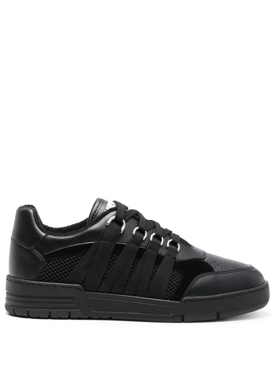 Moschino Lace-Detailed Panelled Sneakers