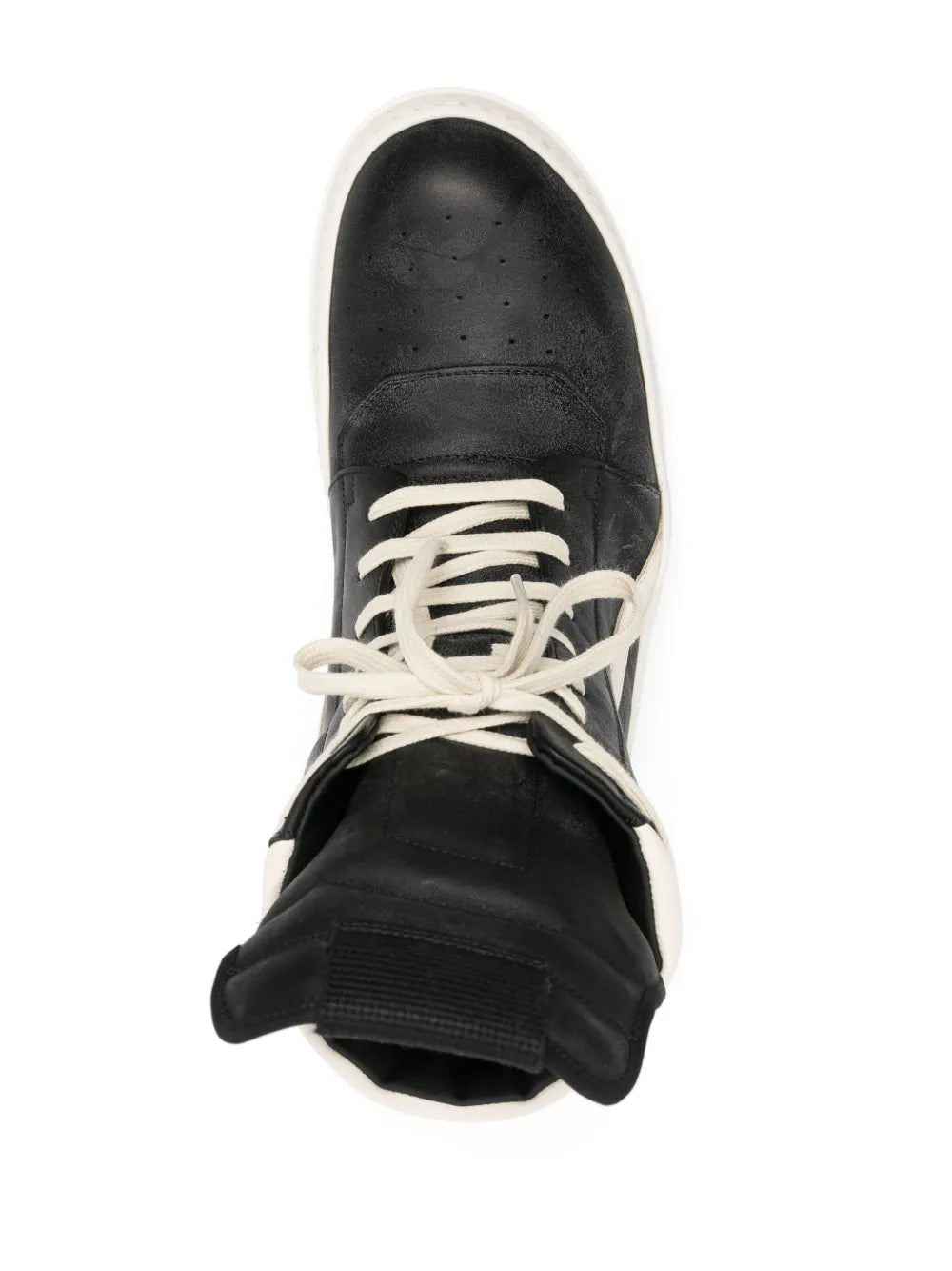 Rick Owens Geobasket High-Top Leather Sneakers