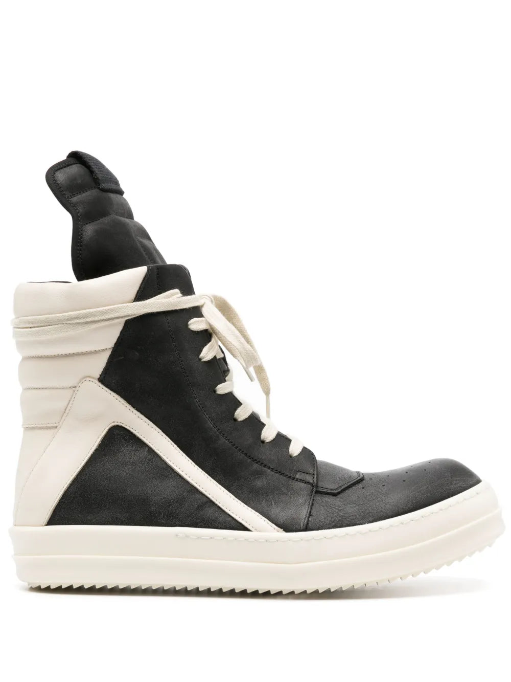 Rick Owens Geobasket High-Top Leather Sneakers