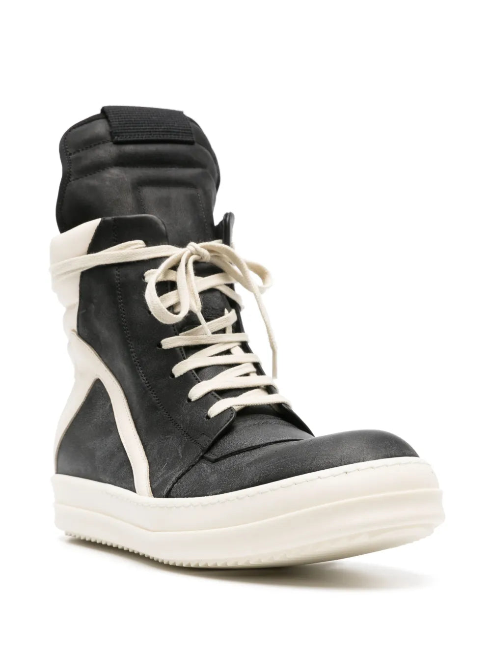 Rick Owens Geobasket High-Top Leather Sneakers