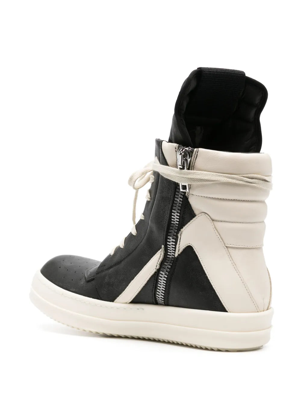Rick Owens Geobasket High-Top Leather Sneakers
