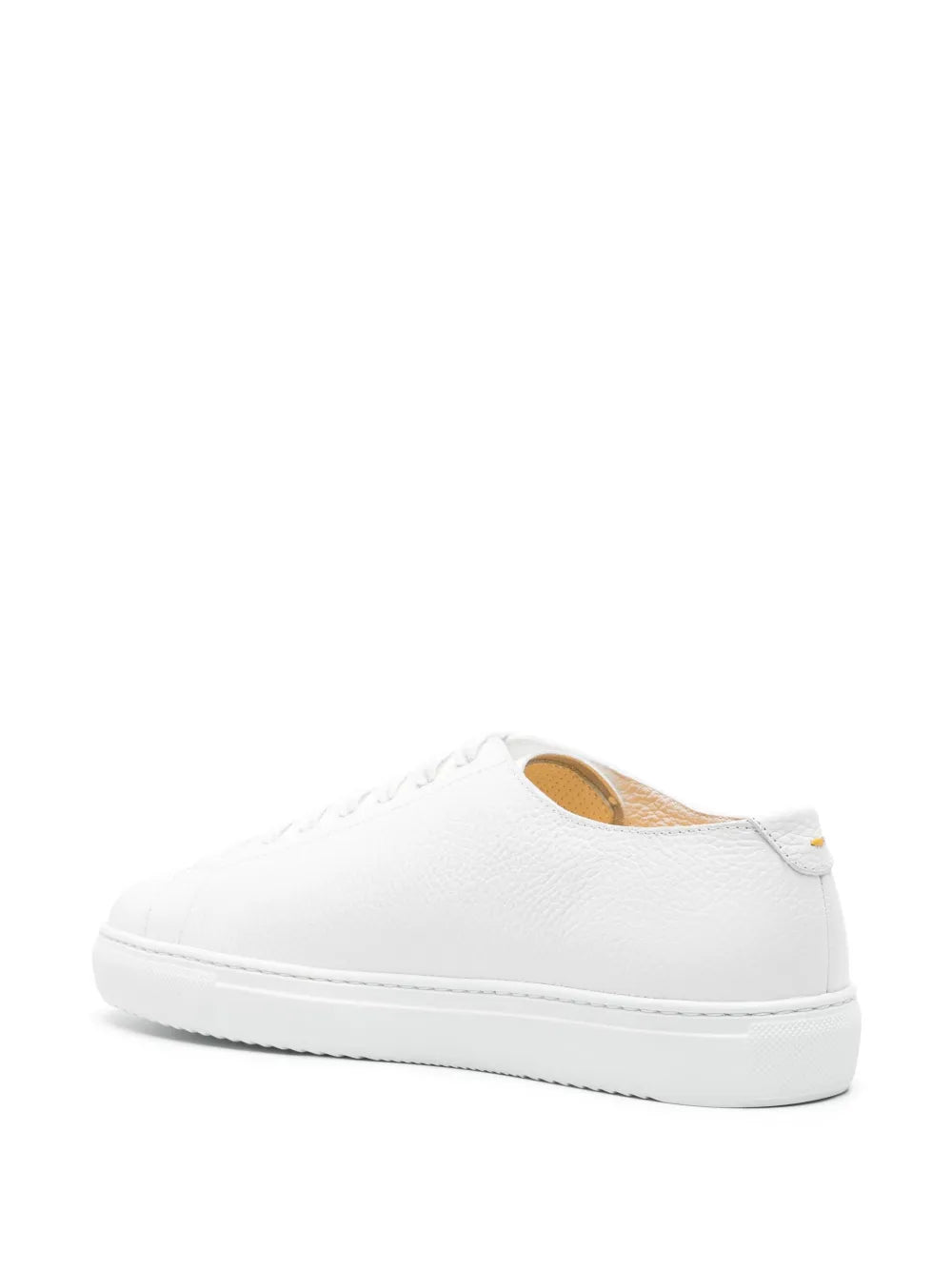 Doucal'S Grained Leather Lace-Up Sneakers