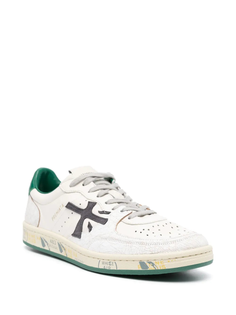 Premiata Clay Low-Top Leather Sneakers