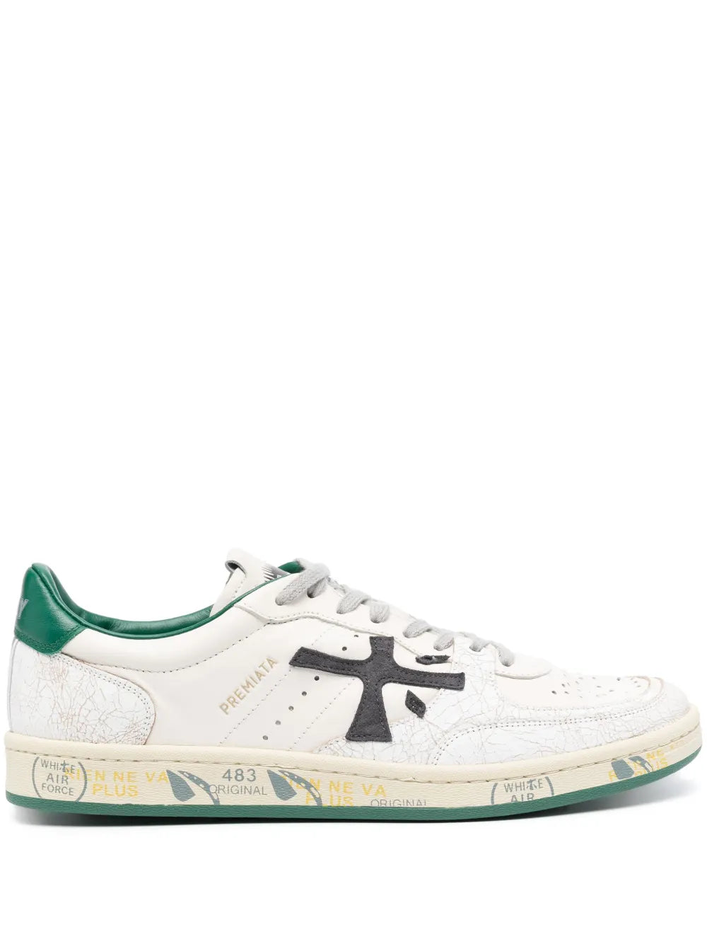Premiata Clay Low-Top Leather Sneakers