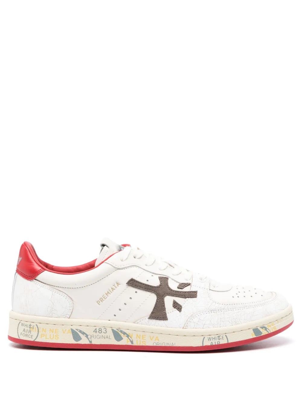 Premiata Clay Low-Top Leather Sneakers