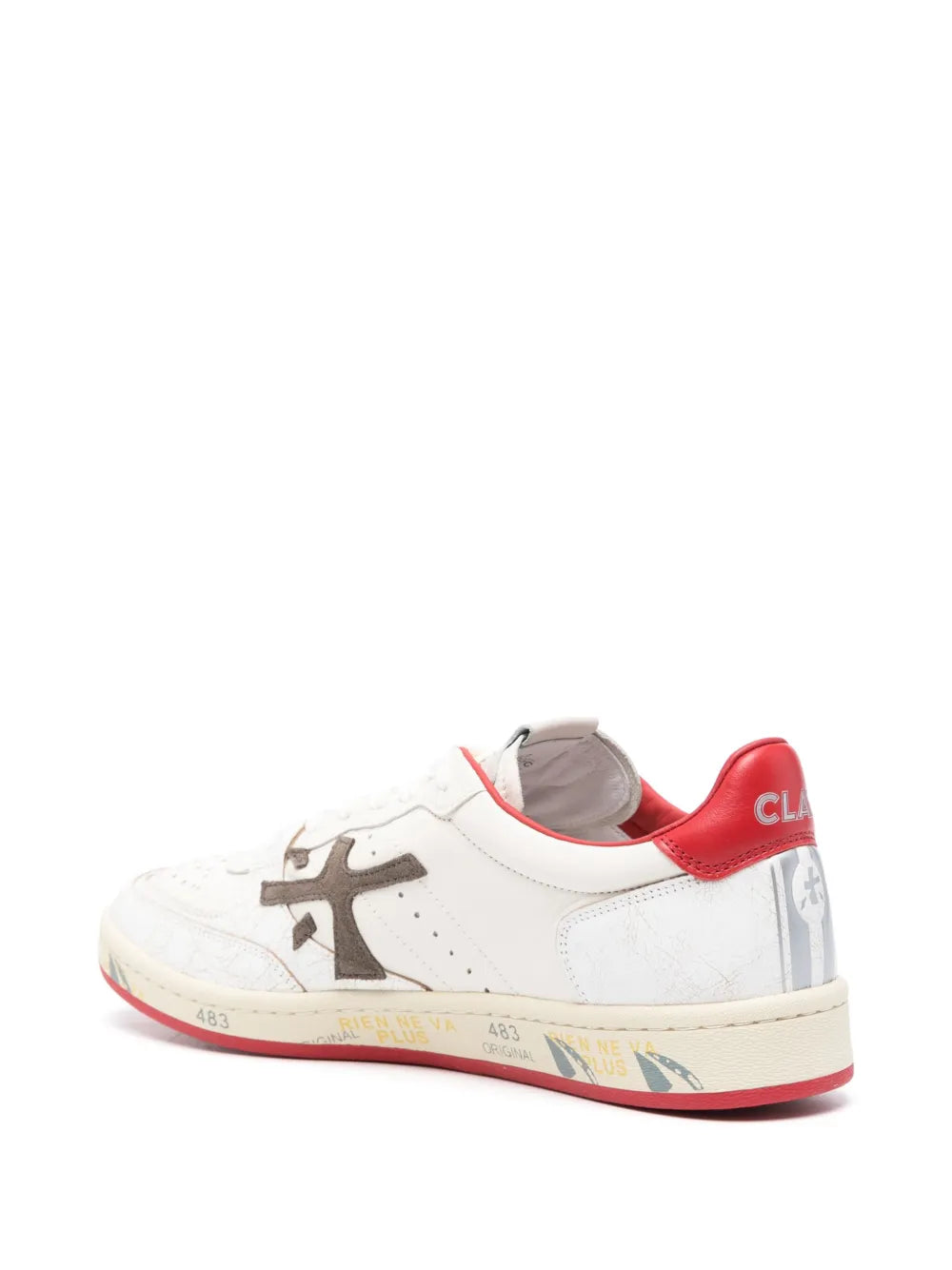 Premiata Clay Low-Top Leather Sneakers
