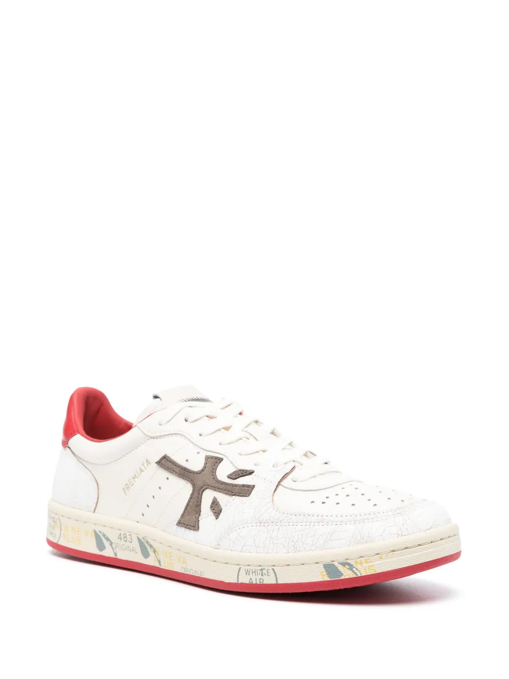 Premiata Clay Low-Top Leather Sneakers