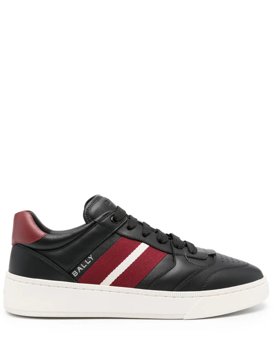 Bally Raise Logo-Print Leather Sneakers