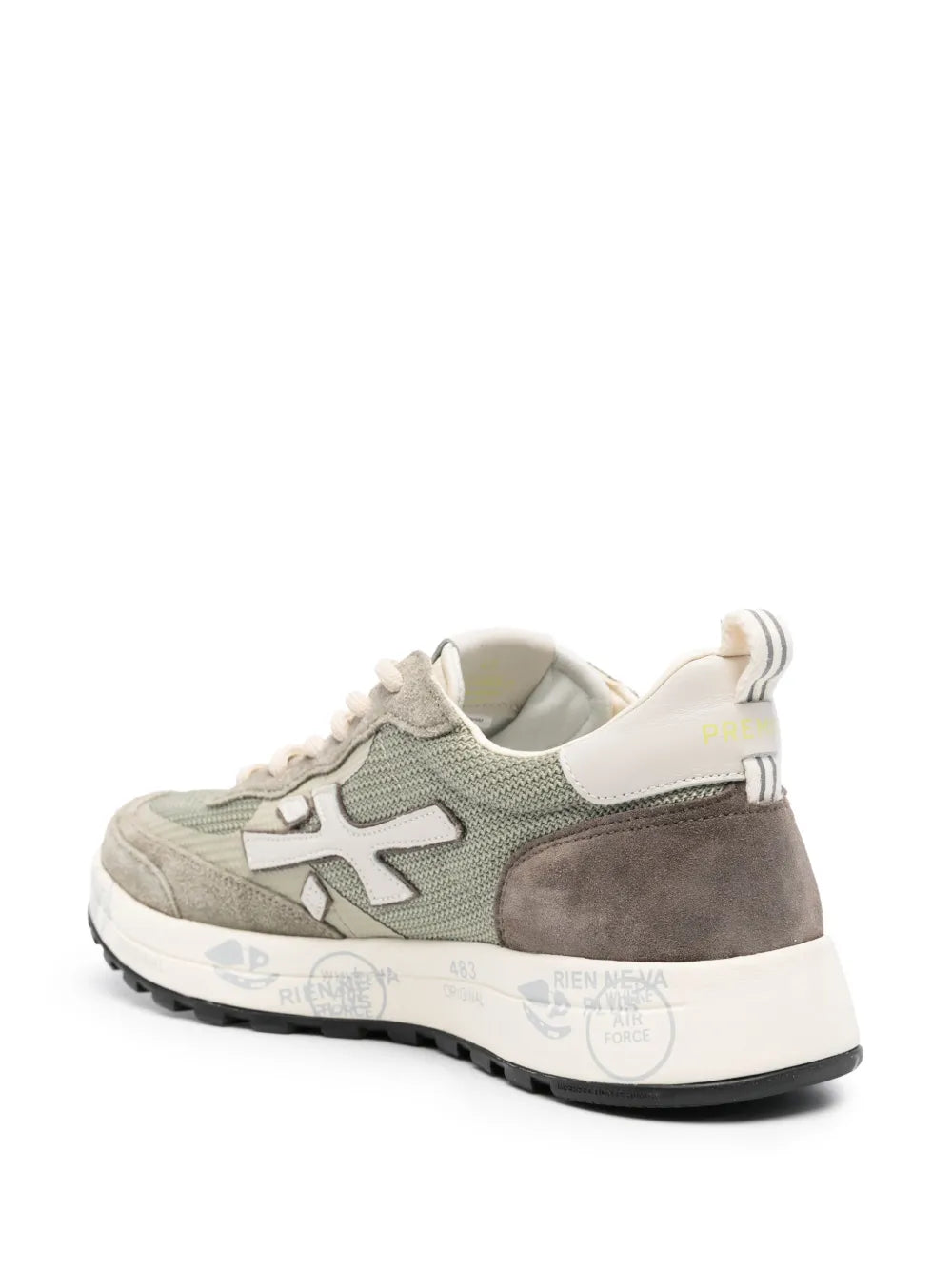 Premiata Logo-Appliqu?Low-Top Sneakers
