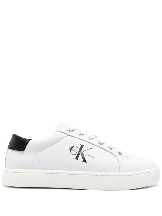 Calvin Klein Jeans Logo-Embossed Leather Sneakers