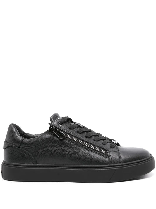 Calvin Klein Logo-Debossed Leather Sneakers