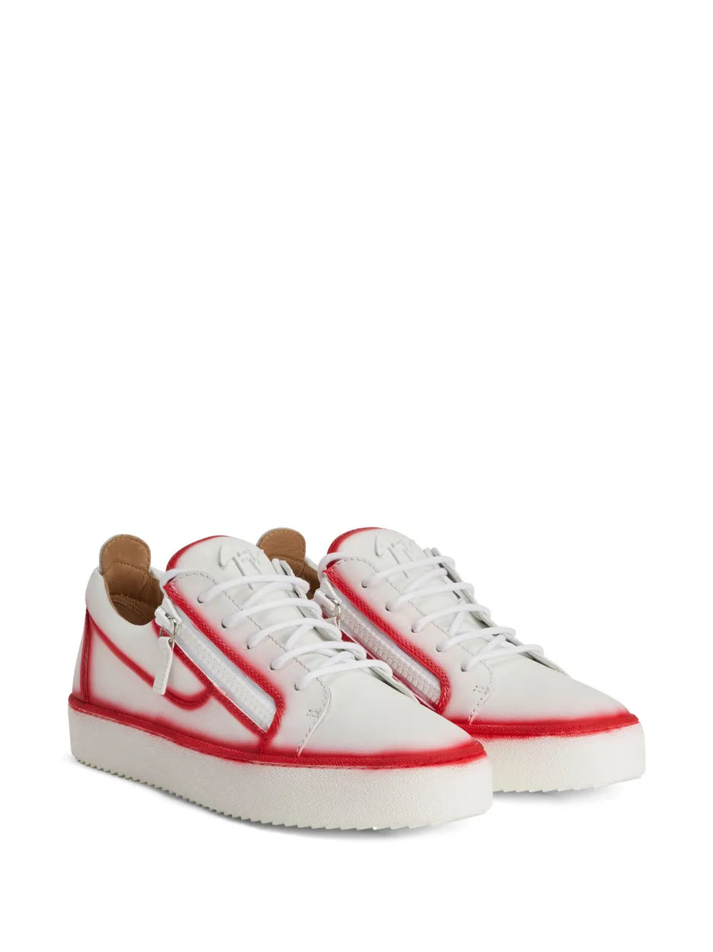 Giuseppe Zanotti Frankie Seam-Detail Double-Zip Low-Top Sneakers