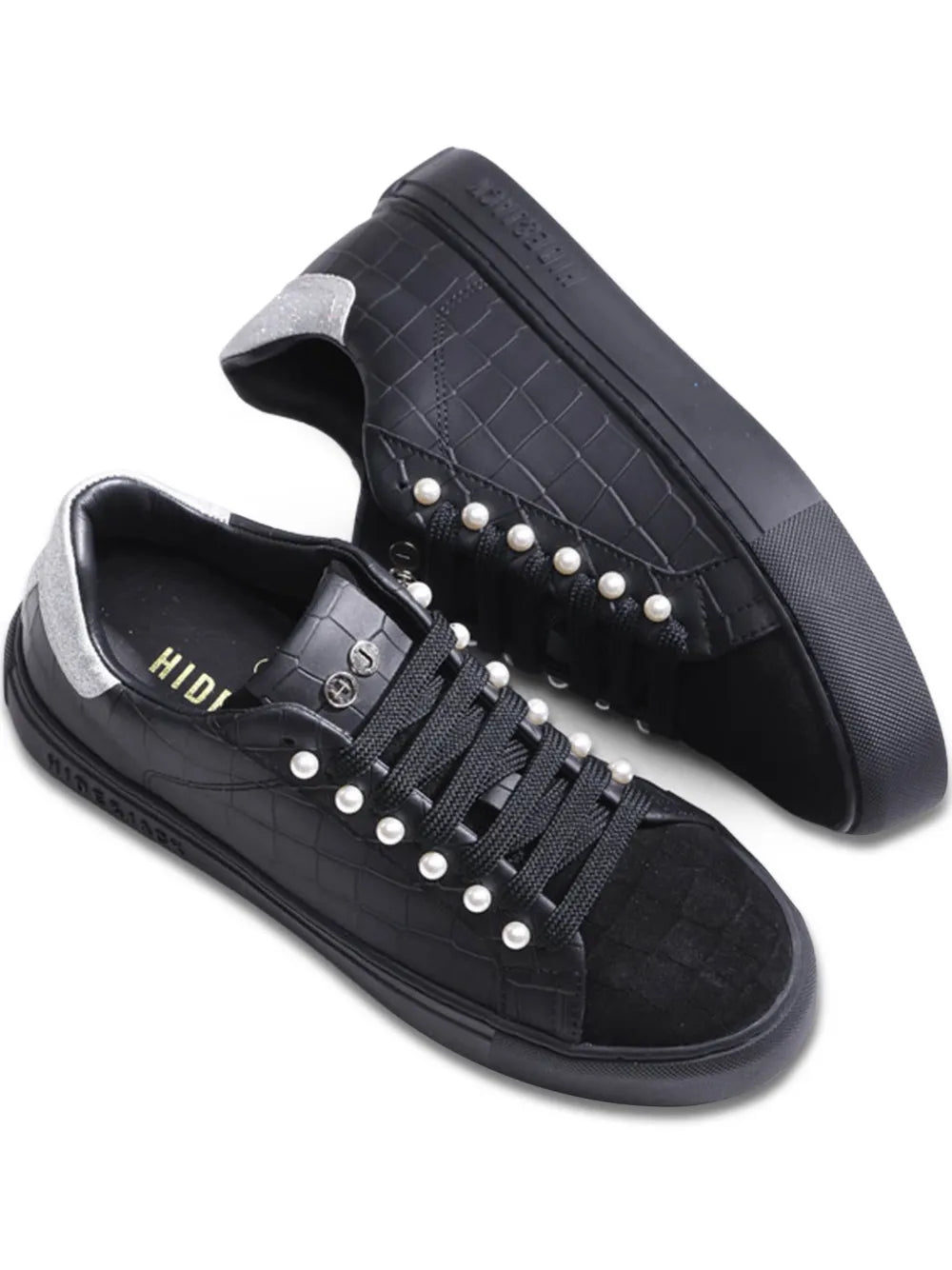 Hide&Jack Essence Pearl-Embellished Sneakers