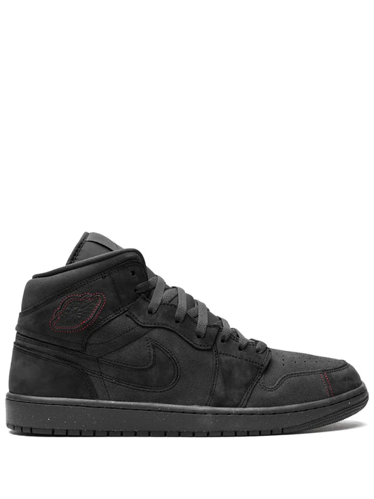 Air Jordan 1 Mid Se Craft Dark Smoke Red Sneakers