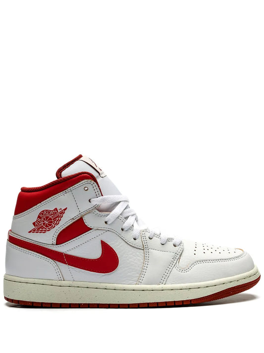 Air Jordan 1 Mid Se Dune Red Sneakers
