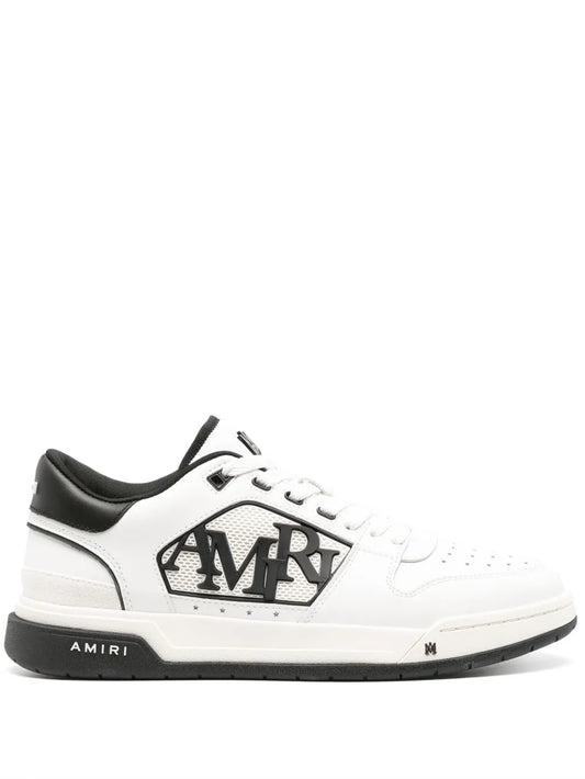 Amiri Logo-Embossed Leather Sneakers
