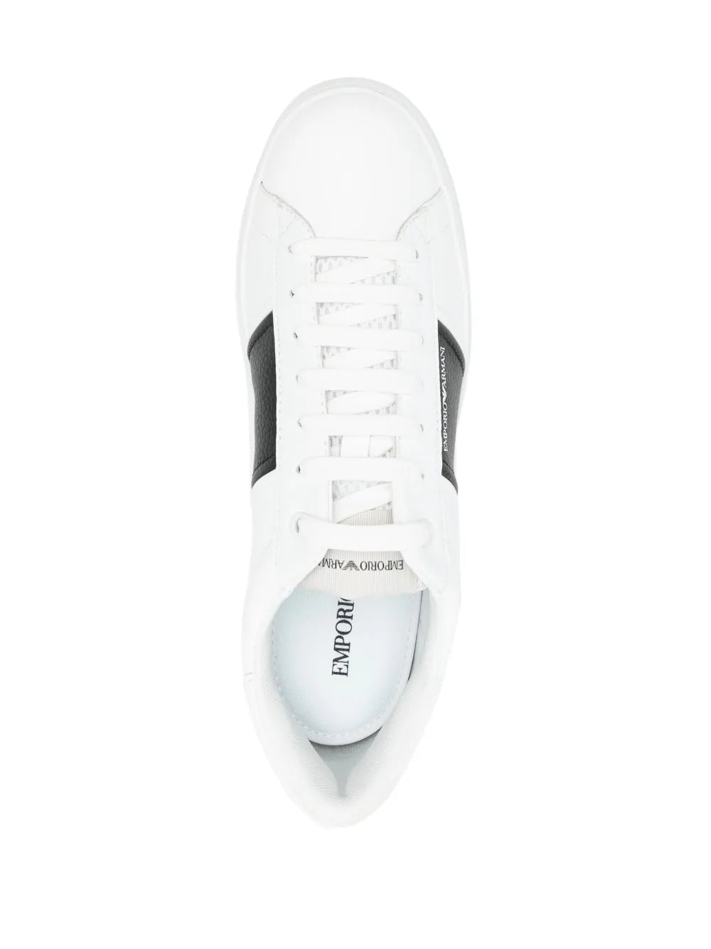 Emporio Armani Logo-Printed Leather Sneakers