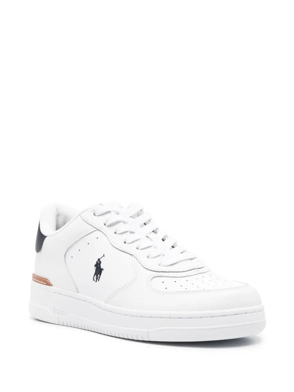 Polo Ralph Lauren Polo Pony-Embroidered  Leather Sneakers