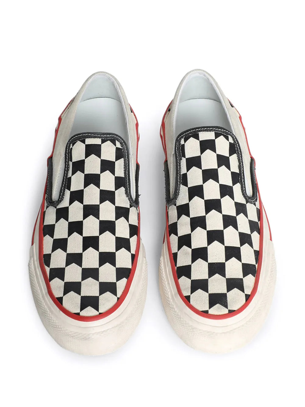 Rhude Checked Slip-On Sneakers