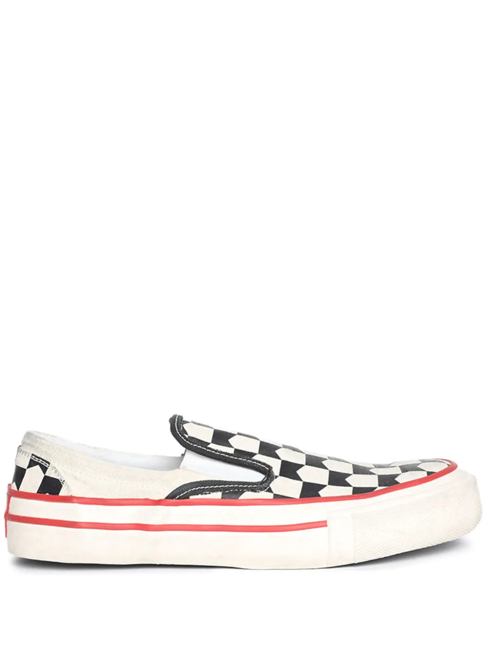 Rhude Checked Slip-On Sneakers