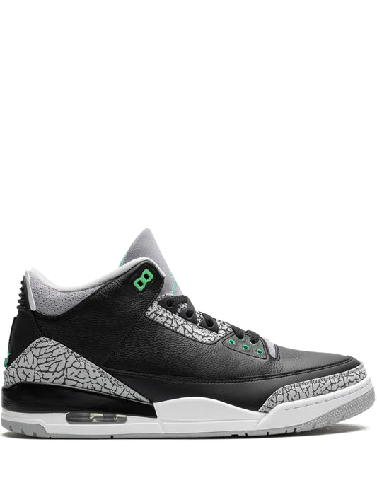 Air Jordan 3 Retro Green Glow Sneakers