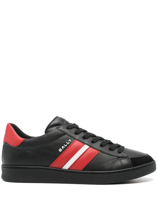 Bally Logo-Print Leather Sneakers