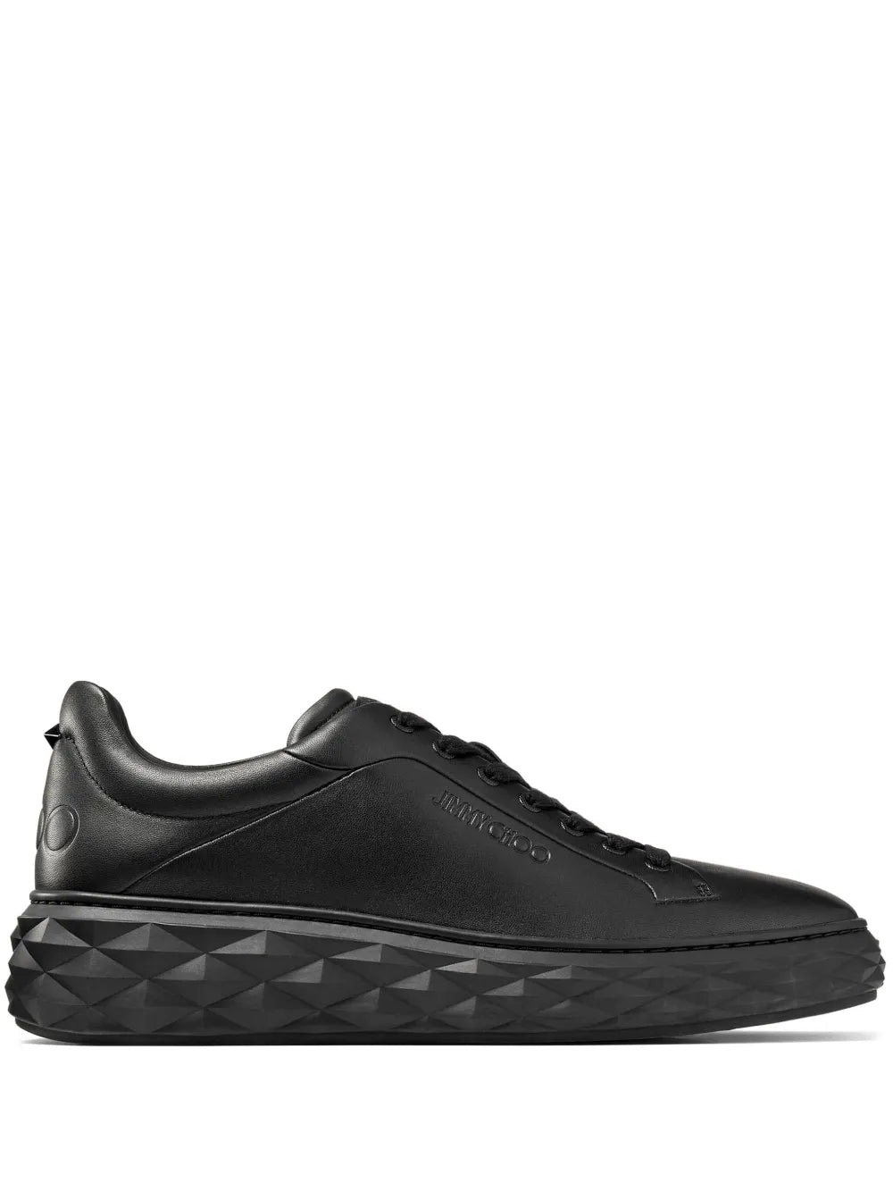 Jimmy Choo Diamond Maxi Leather Sneakers