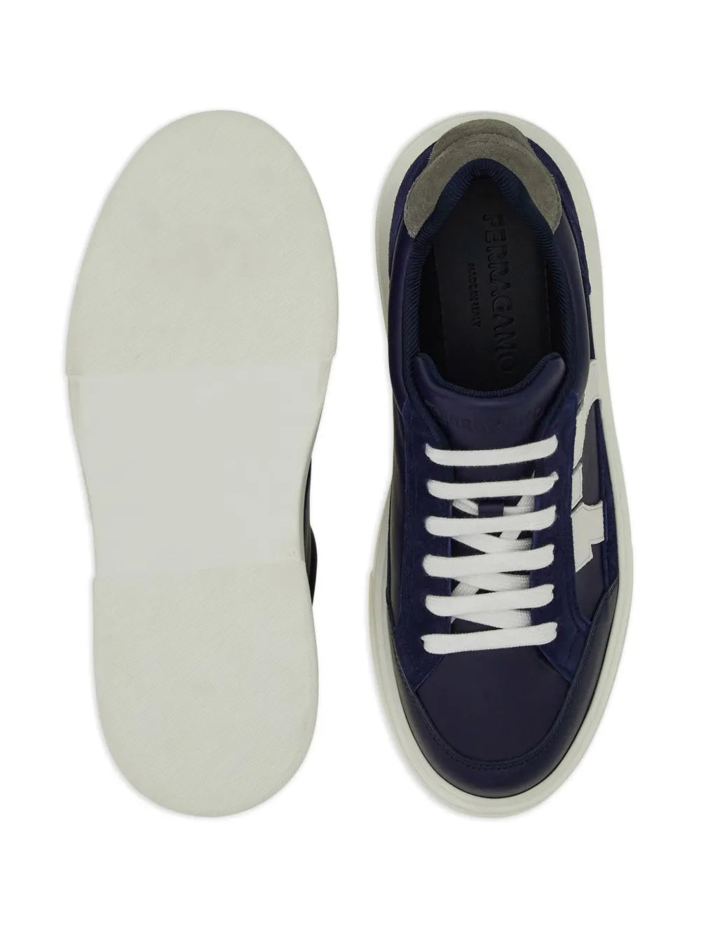 Ferragamo Gancini Leather Sneakers
