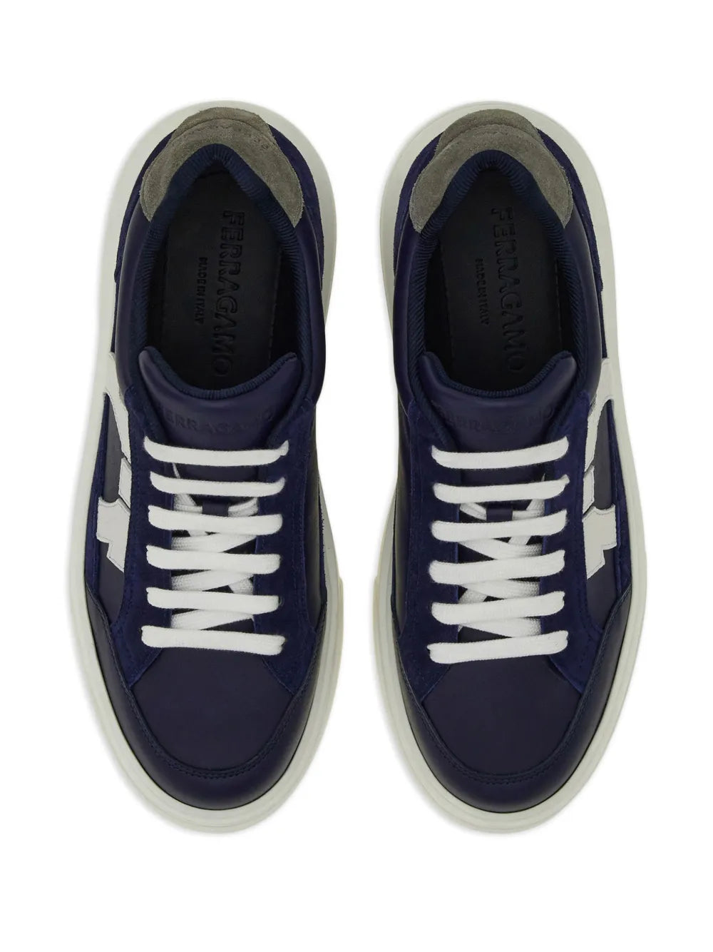 Ferragamo Gancini Leather Sneakers