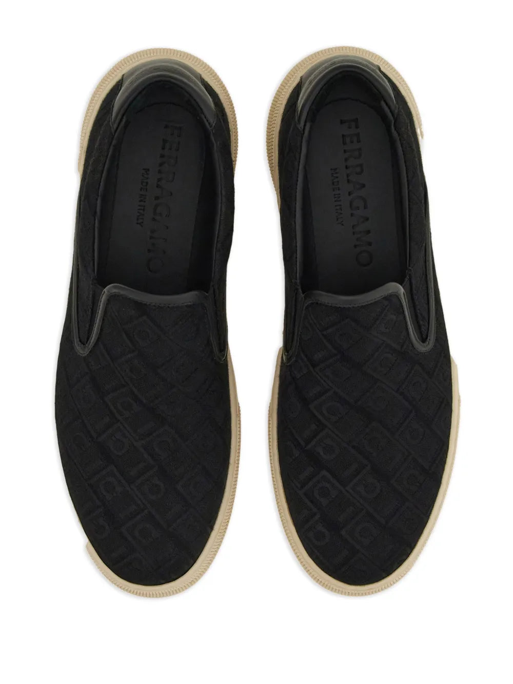 Ferragamo Gancini-Jacquard Sneakers