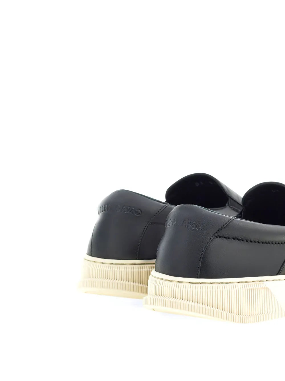 Ferragamo Gancini-Plaque Leather Sneakers