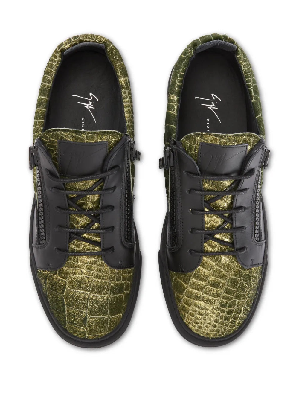 Giuseppe Zanotti Frankie Double-Zip Low-Top Sneakers