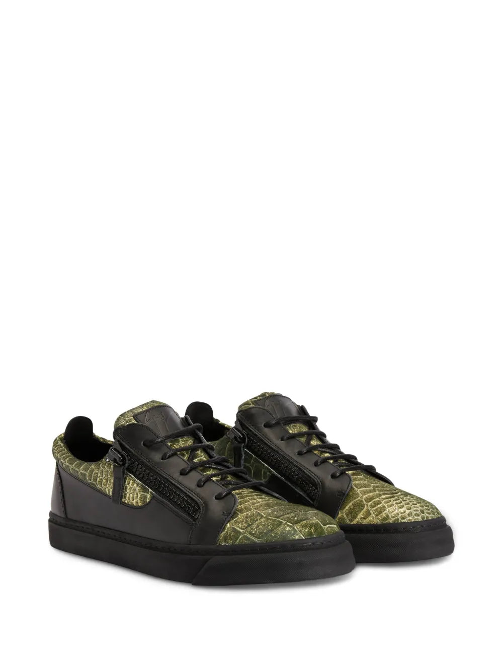 Giuseppe Zanotti Frankie Double-Zip Low-Top Sneakers