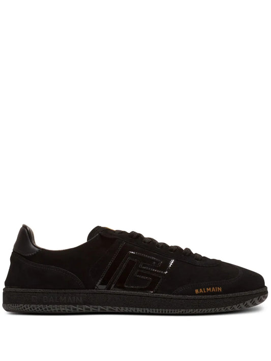 Balmain Swan Suede Sneakers