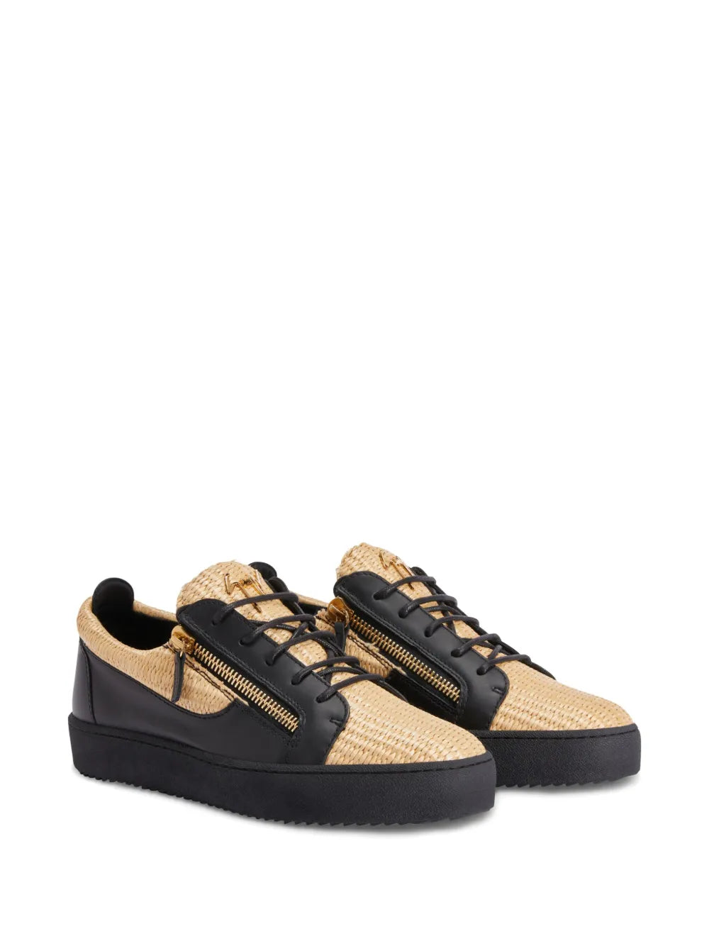 Giuseppe Zanotti Frankie Double-Zip Low-Top Sneakers