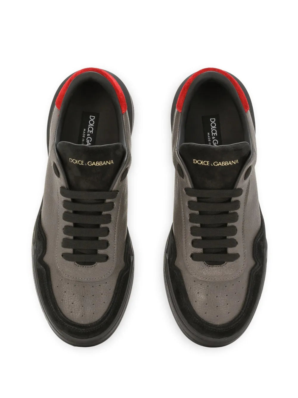 Dolce & Gabbana New Roma Panelled Leather Sneakers