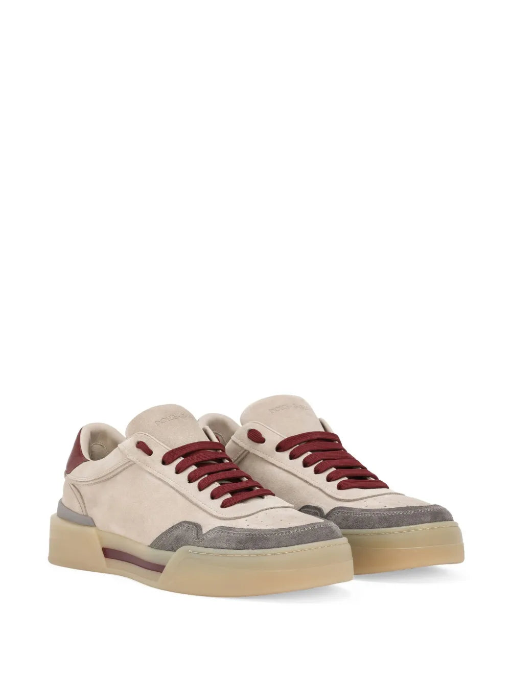 Dolce & Gabbana New Roma Panelled Suede Sneakers