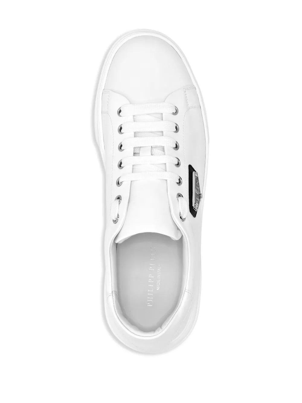 Philipp Plein Logo-Plaque Leather Sneakers