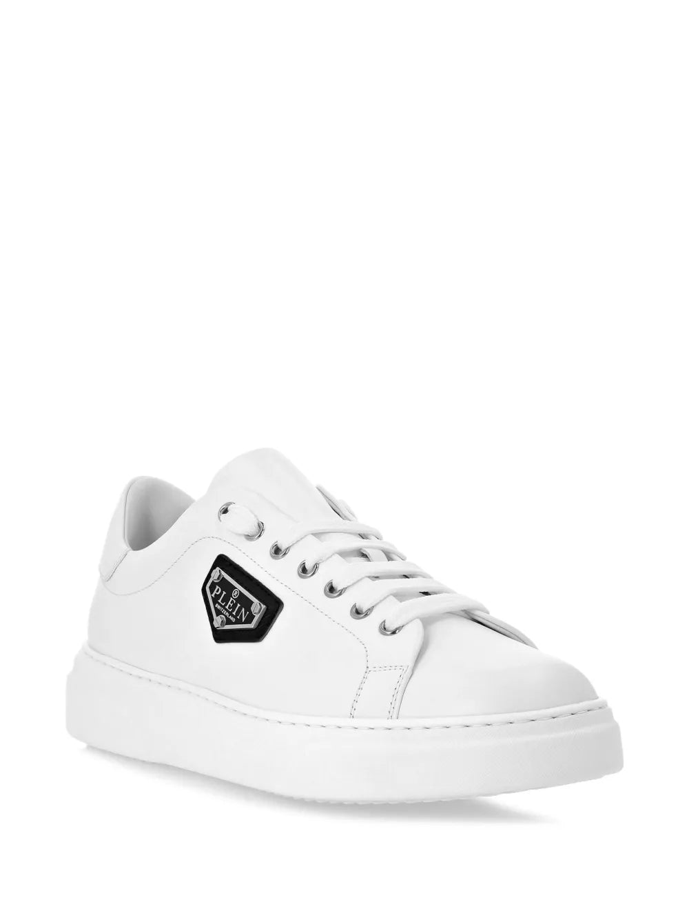 Philipp Plein Logo-Plaque Leather Sneakers