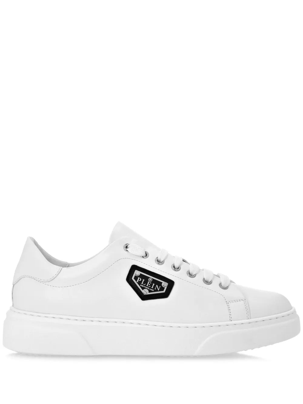 Philipp Plein Logo-Plaque Leather Sneakers