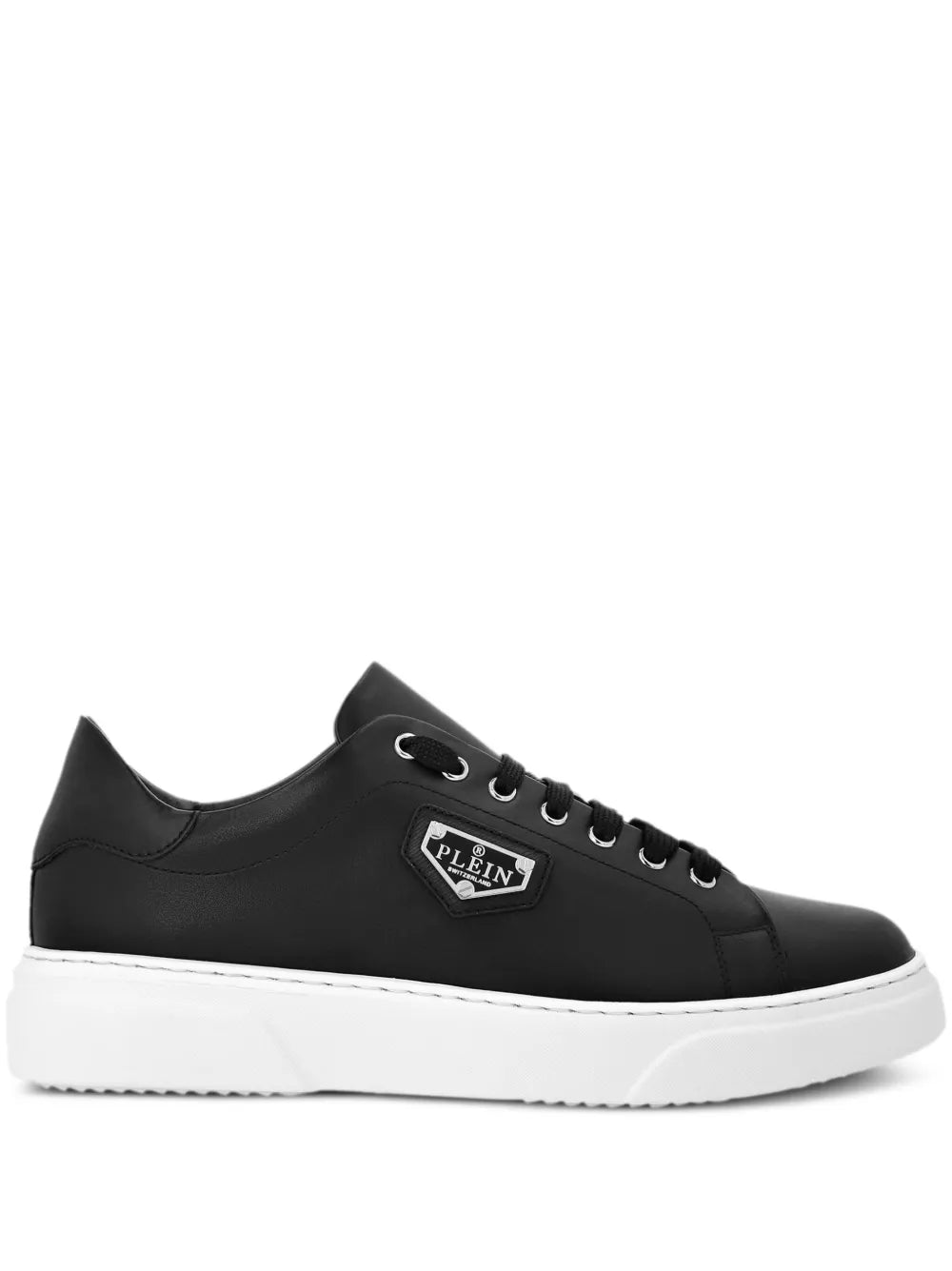 Philipp Plein Logo-Plaque Leather Sneakers
