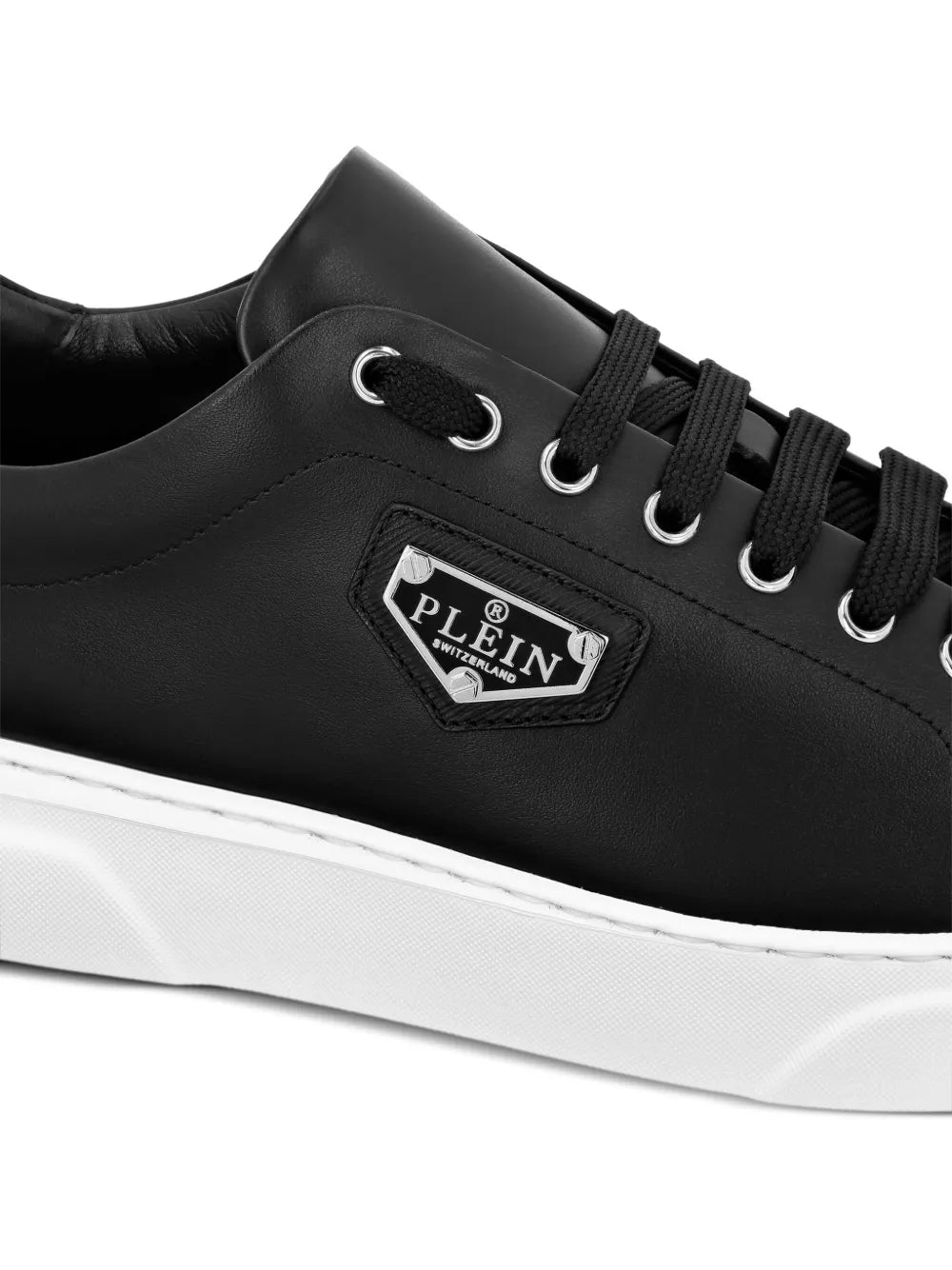 Philipp Plein Logo-Plaque Leather Sneakers