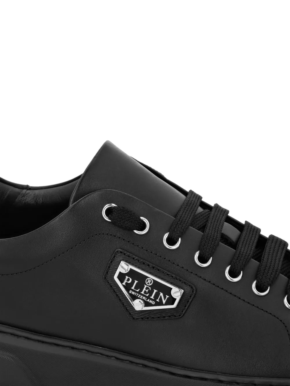 Philipp Plein Logo-Plaque Leather Sneakers