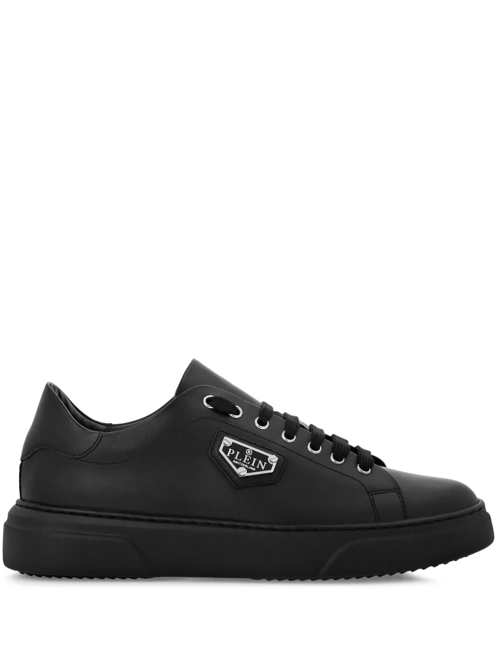Philipp Plein Logo-Plaque Leather Sneakers