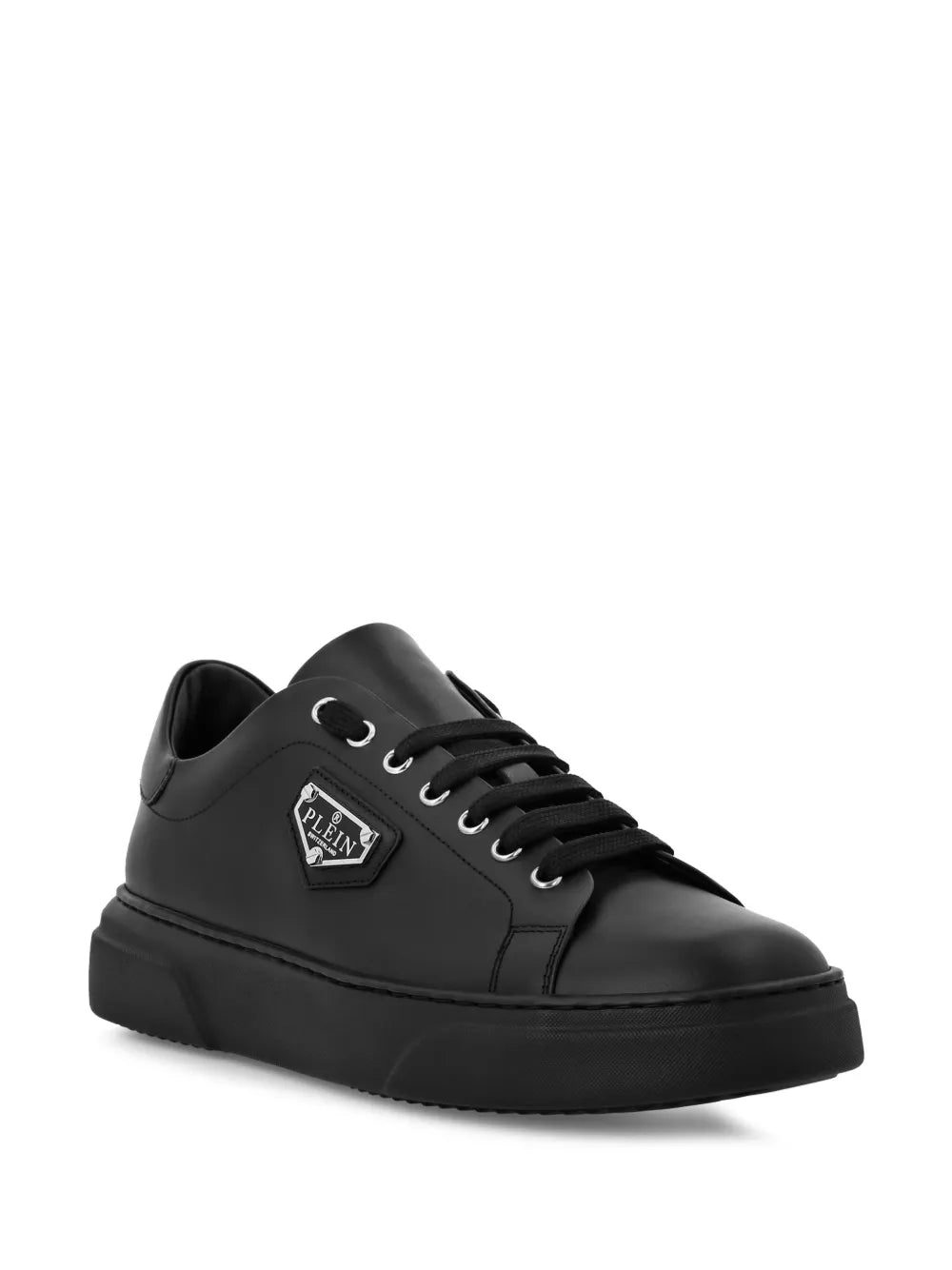 Philipp Plein Logo-Plaque Leather Sneakers