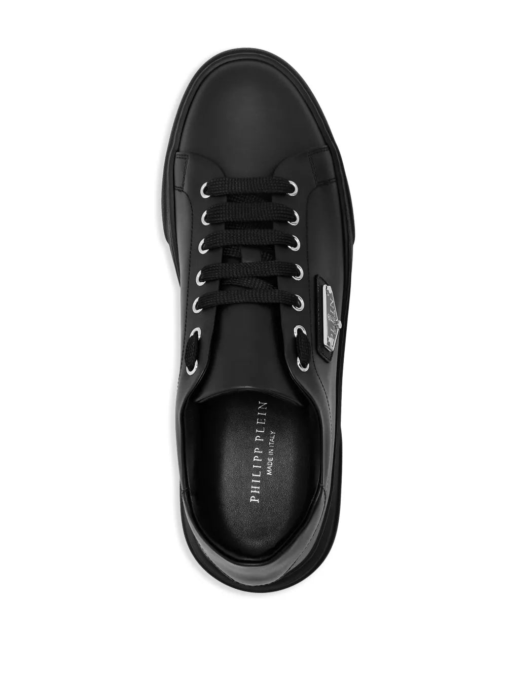 Philipp Plein Logo-Plaque Leather Sneakers